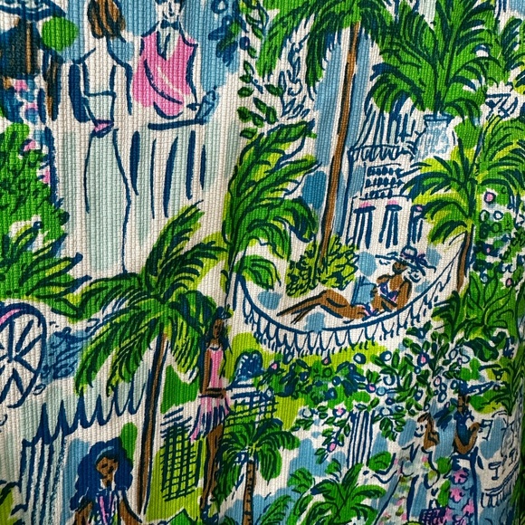 Lilly Pulitzer Mila Shift Dress in Sprout Green Lilly on Holiday Size 12 EUC - Picture 8 of 15